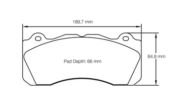 Pagid Racing Brake Pads No. 8203 - Discovery Parts